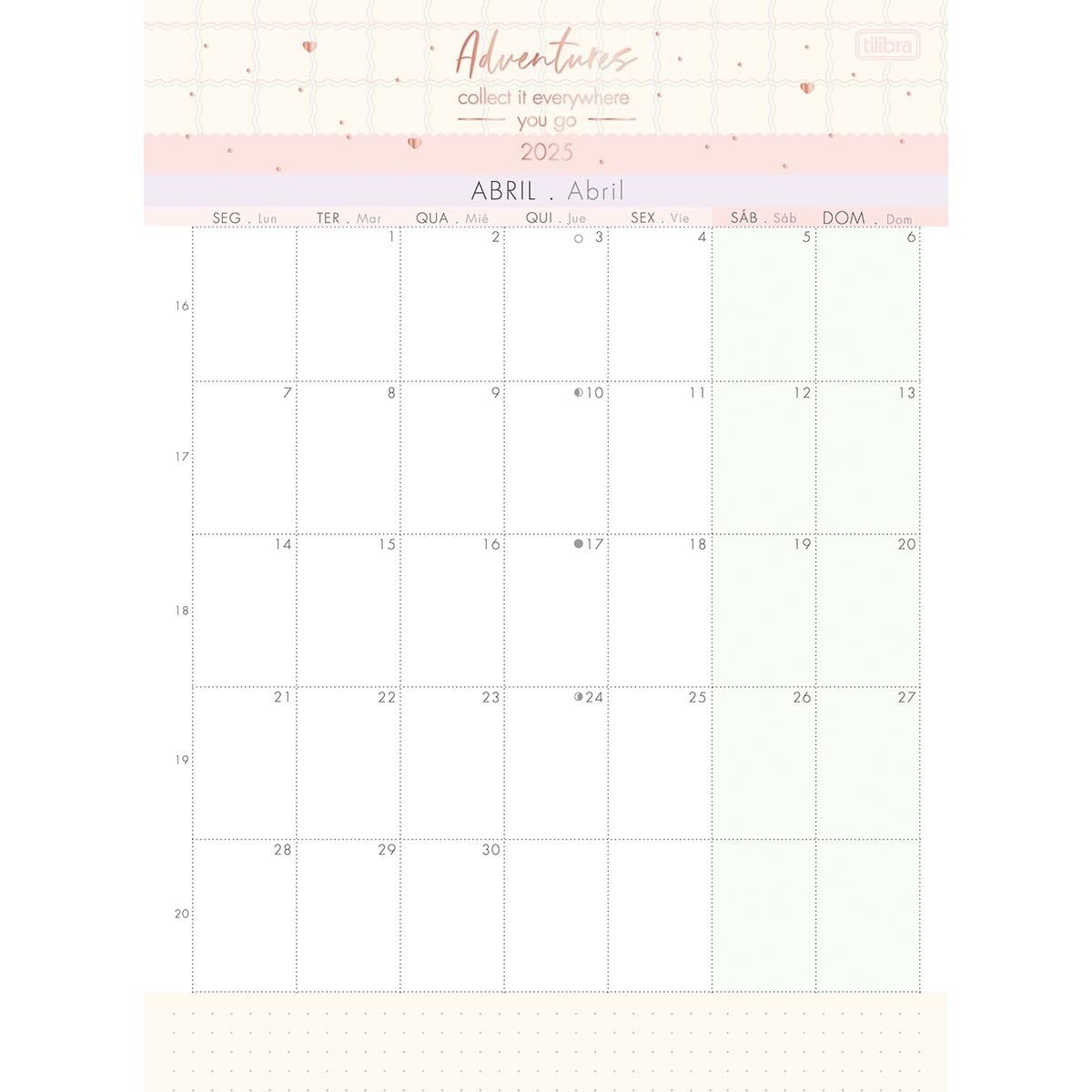 CALENDARIO PLANNER 2025 SOHO 12FLS TILIBRAS  210x290mm