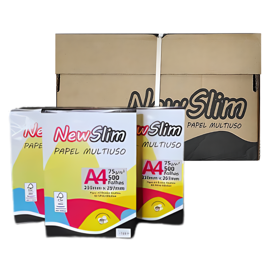 CAIXA PAPEL SULFITE A4 75G 500 FLS BRANCO C/10 NEW SLIM