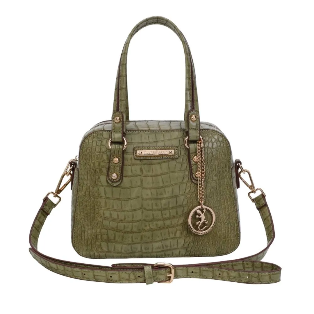 BOLSA DE MAO AW22 CROCO VERDE FK SESTINI