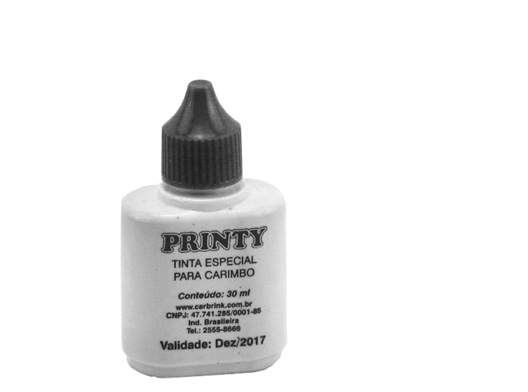 Tinta P/Carimbo Preto 30ml Carbrink