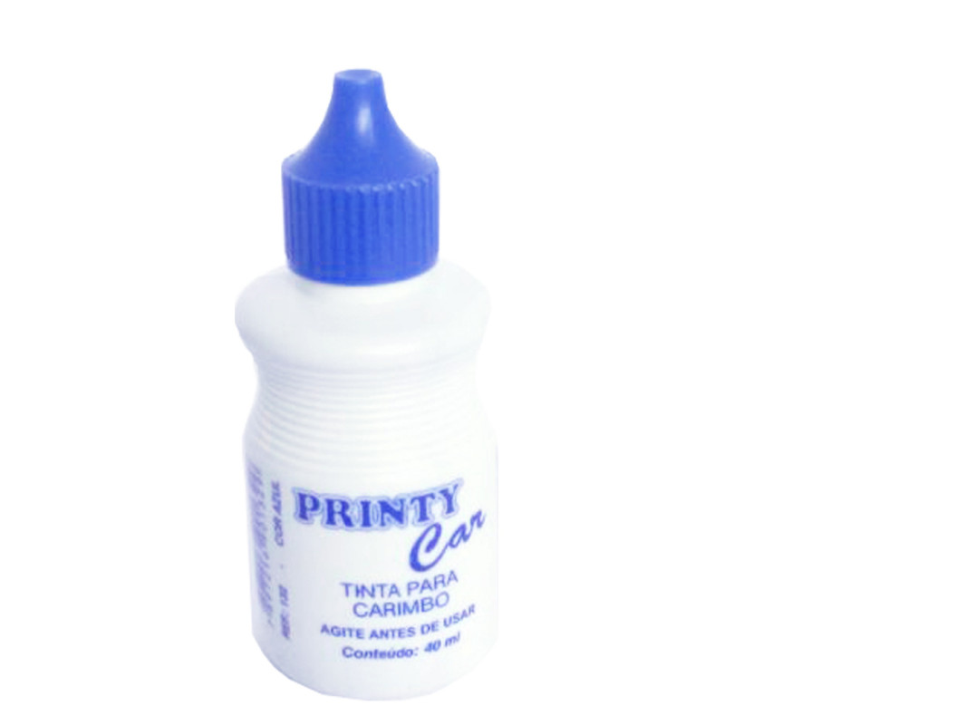 Tinta Carimbo 40ml Azul Printy Carbrink