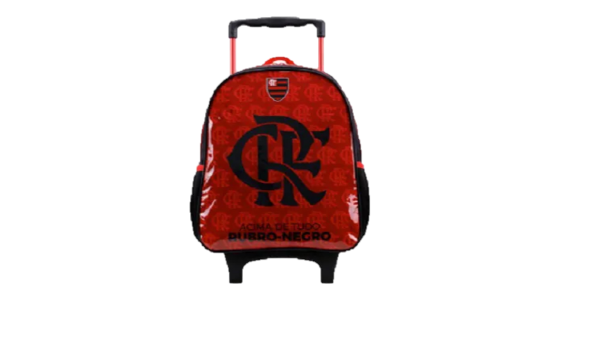 Mochila Rodinha Flamengo Rubro Negro Grande Xeryus