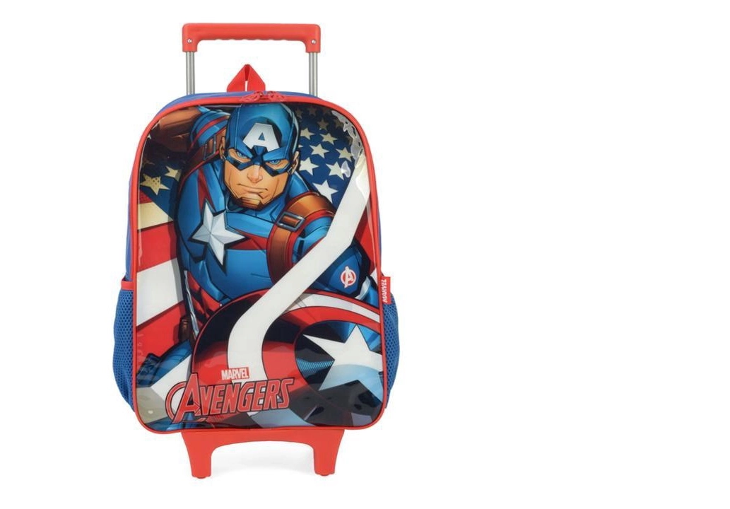 Mochila Rodinha Avengers Capitao America Luxcel