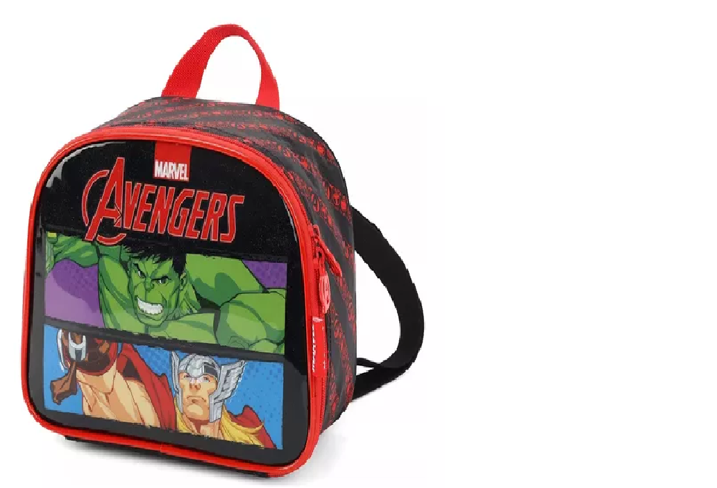 Lancheira Marvel Avengers Vermelho Luxcel