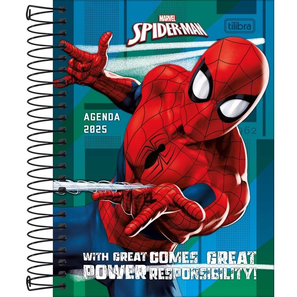 AGENDA ESP. 176FLS SPIDER MAN M4 2025 TILIBRA 117x164mm