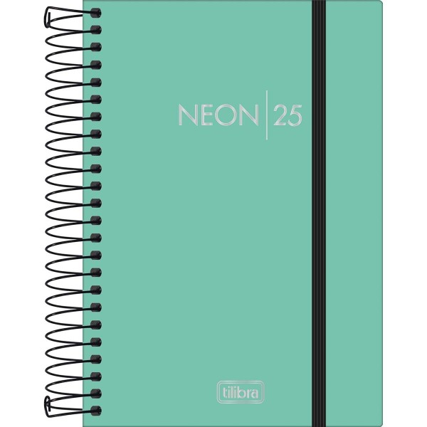 AGENDA ESP CORES NEON M5 2025 176FLS TILIBRAS 129x187mm