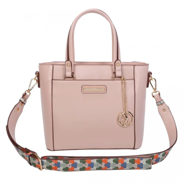 BOLSA TOTE AW22 ALCA ESTAMPADA NUDE FK SESTINI