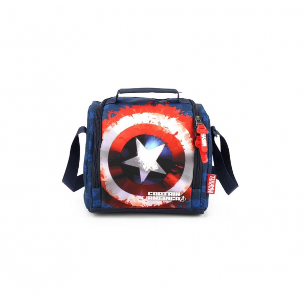 Lancheira Capitao America Azul Escuro Luxcel