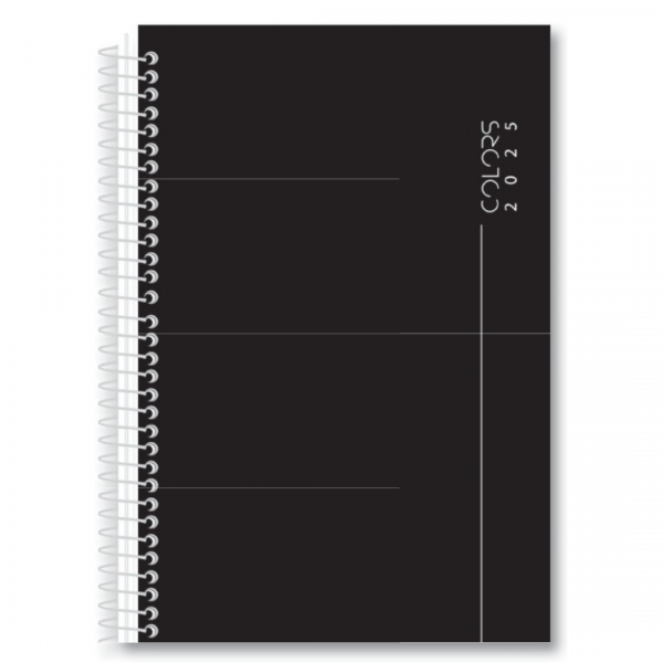 AGENDA 2025 ESPIRAL ANUAL COLORS 192FLS SD 138X206mm