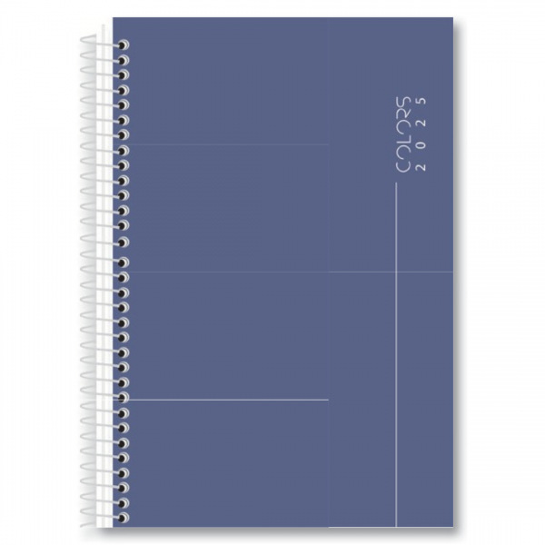 AGENDA 2025 ESPIRAL ANUAL COLORS 192FLS SD 138X206mm