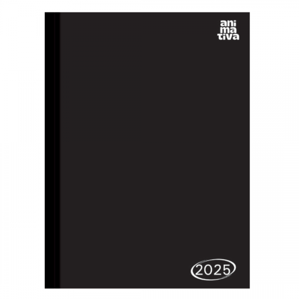 AGENDA 2025 COST ANUAL KBOM PRETA 160FLS SD 158X166mm