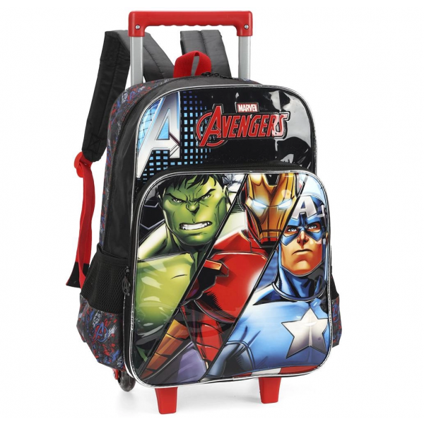 Mochila Rodinha / Costas Avengers Vermelho Luxcel