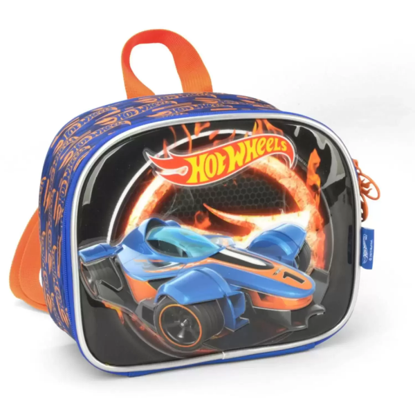 Lancheira Hot Wheels Laranja Luxcel