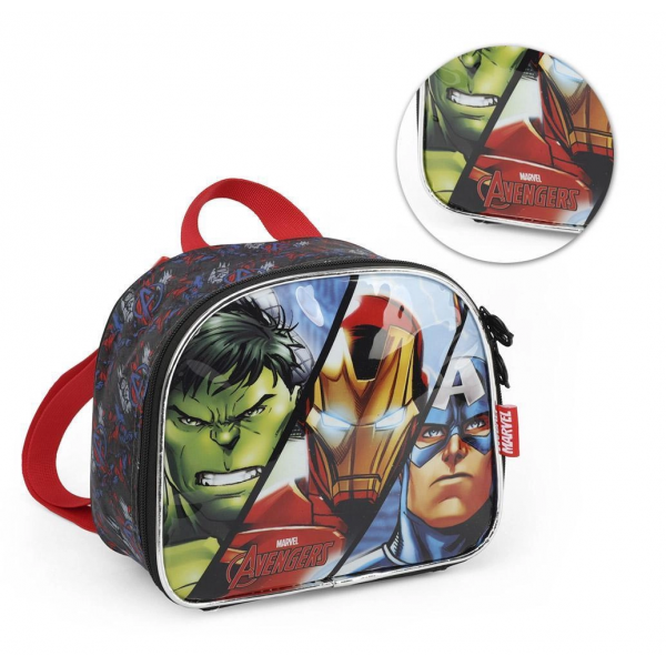 Lancheira Marvel Avengers Vermelho Luxcel