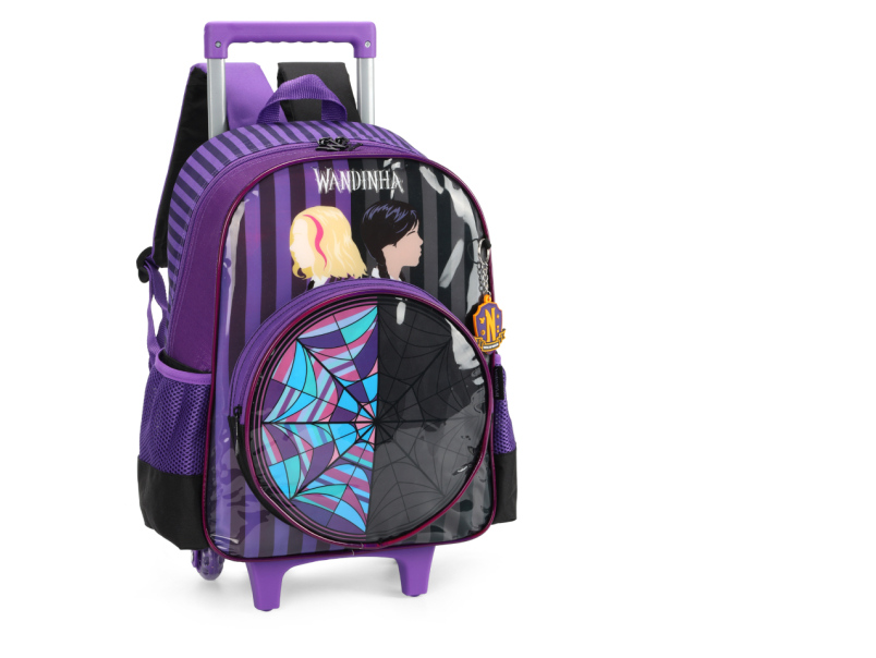 Mochila Rodinha Wandinha Roxo Luxcel