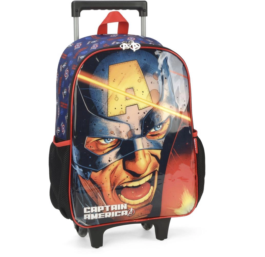 Mochila Rodinha Avengers Capitao America Luxcel