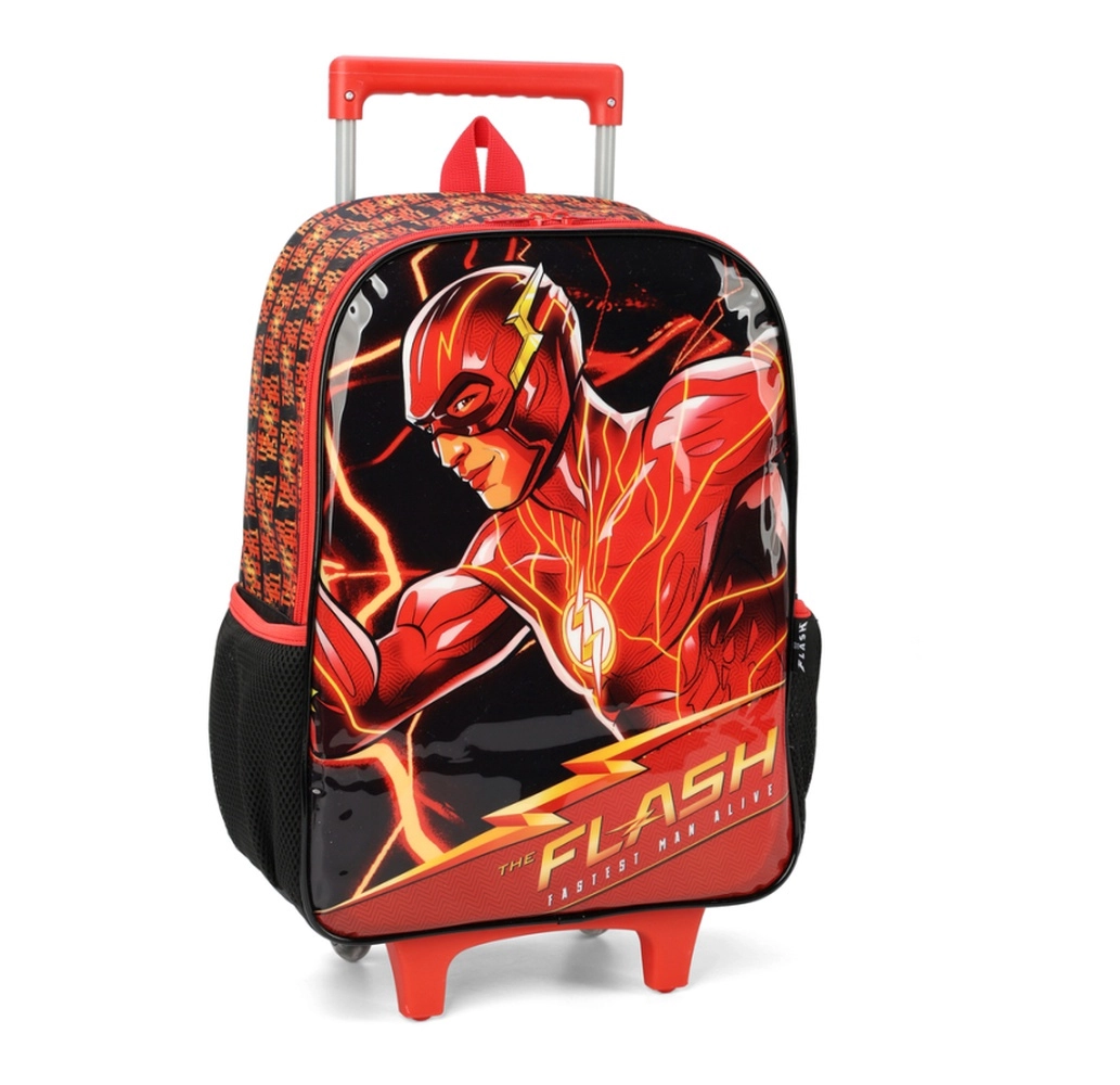 Mochila Rodinha The Flash Vermelho Luxcel