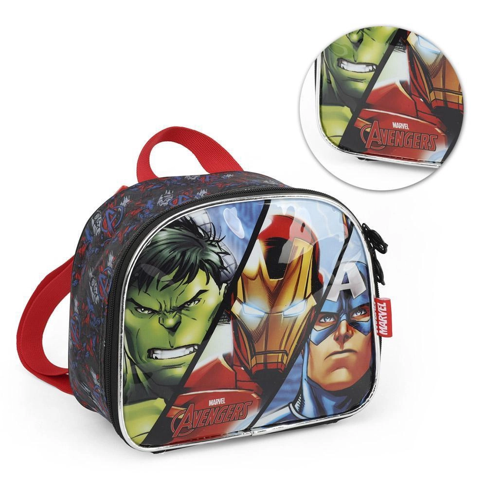 Lancheira Marvel Avengers Vermelho Luxcel