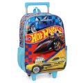 Mochila Rodinha Hot Wheels Azul Luxcel